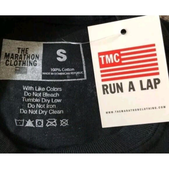 NWT The Marathon Clothing Crenshaw Tshirt Black Blue Small Cr70 Excellent Nwt - Picture 4 of 5